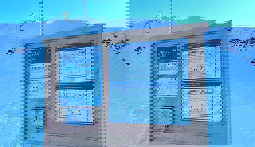  Der LVS-Trainingspark an der Bergstation Gaffia. 