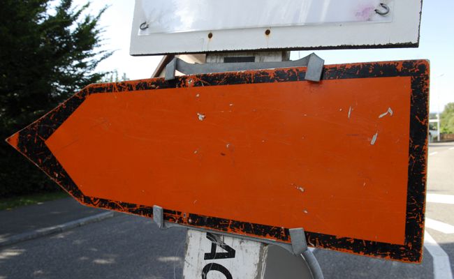 Strasse durch die Dörfer zwei Tage gesperrt