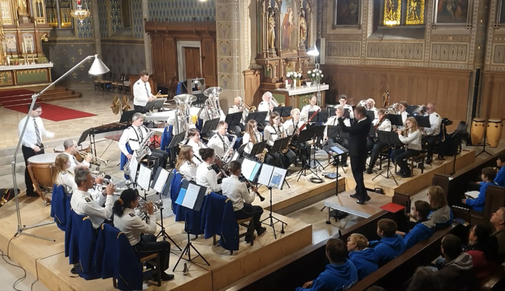 Die Bürgermusik Gams spielte in der Michaelskirche. 
