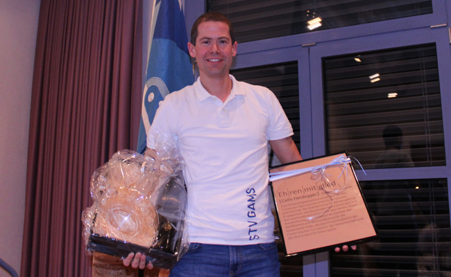 STV Gams: Zufriedener Blick zurück und ein neues Ehrenmitglied