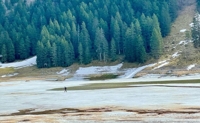 «Als hätte jemand den Stöpsel gezogen»: Der Sämtisersee ist ausgetrocknet