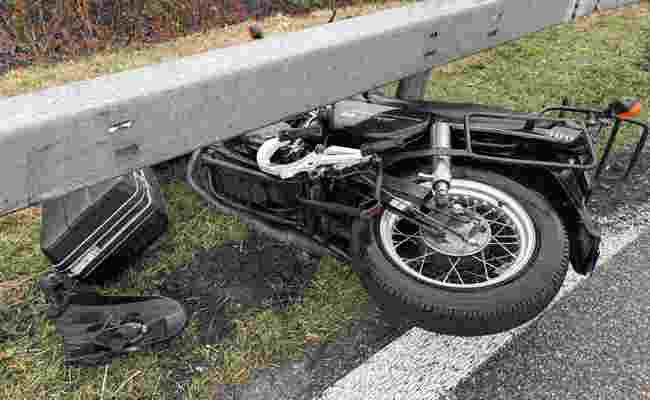 Motorradfahrer bei Selbstunfall schwer verletzt