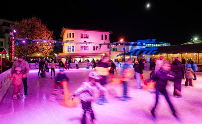 Viel Spass auf dem Eis im Vaduzer Städtle
