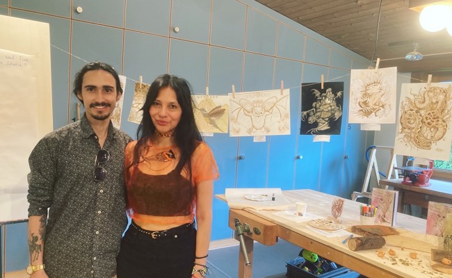 Kolumbianische Gäste bereichern Werkschau der Bildschule