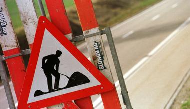 Auf der Autobahn A13 wird bis Oktober gebaut