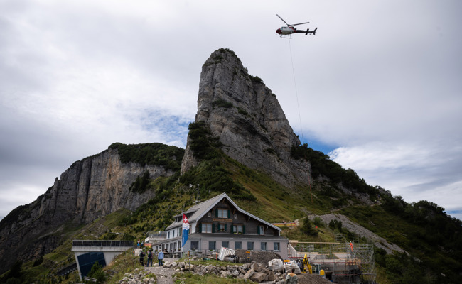 Staubern-Baustelle trotzt dem Wetter – Rohbau auf 1800 Metern vollendet