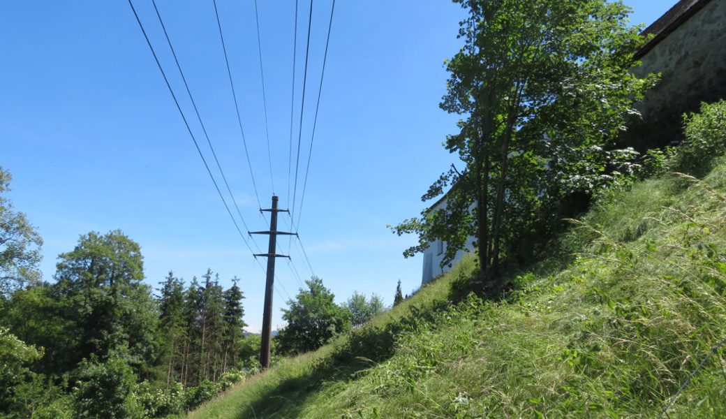  1300 Meter Freileitung sollen auf dem Grabserberg demnächst abgebrochen werden. 