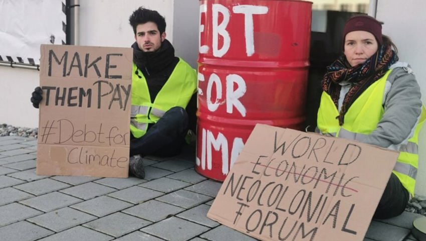  "Welt-Neokolonial-Forum": Protest gegen das WEF in Altenrhein