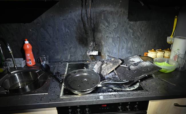 Fahrlässiger Umgang mit Öl führte zu Brand