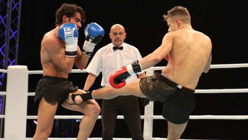 Im Jahr 2015 gewann Pascal Kessler (rechts) gegen Aldo Solferin aus Italien seinen ersten von drei Europameistertiteln im Thaiboxen. Im Jahr 2015 gewann Pascal Kessler (rechts) gegen Aldo Solferin aus Italien seinen ersten von drei Europameistertiteln im Thaiboxen.