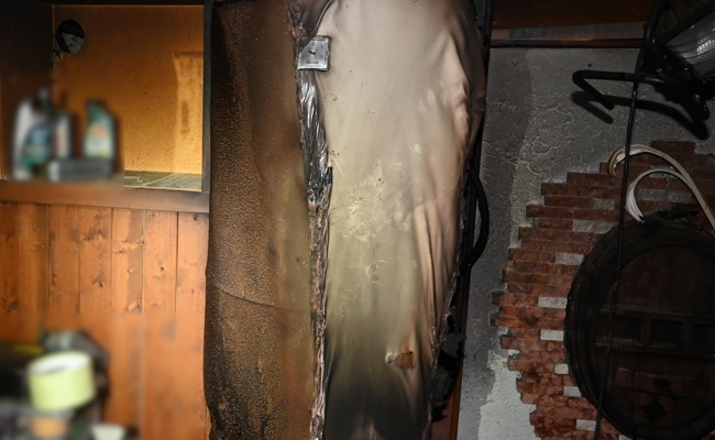 Boiler gerät mitten in der Nacht in Brand