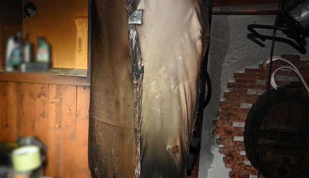 Boiler gerät mitten in der Nacht in Brand