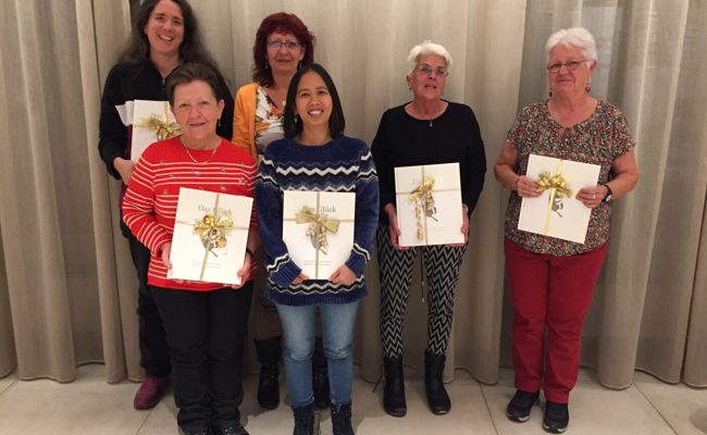 Langjährige Helferinnen beim Adventsessen der regionalen Pro Senectute geehrt