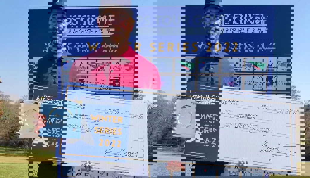  Höhepunkt seines Golfjahres: Mathias "Eggi" Eggenberger bei seinem Sieg am Golf Nazionale in Rom im März 2022. 