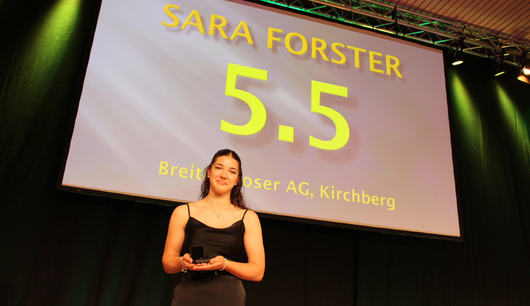 Sara Forster aus Jonschwil schloss ihre Malerausbildung mit einem stolzen Schnitt von 5,5 ab.