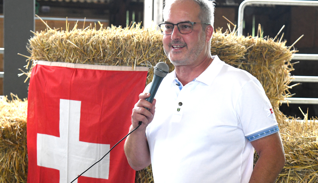 Stadtpräsident Rolf Pfeiffer erwähnte die Heimat in seiner Ansprache.