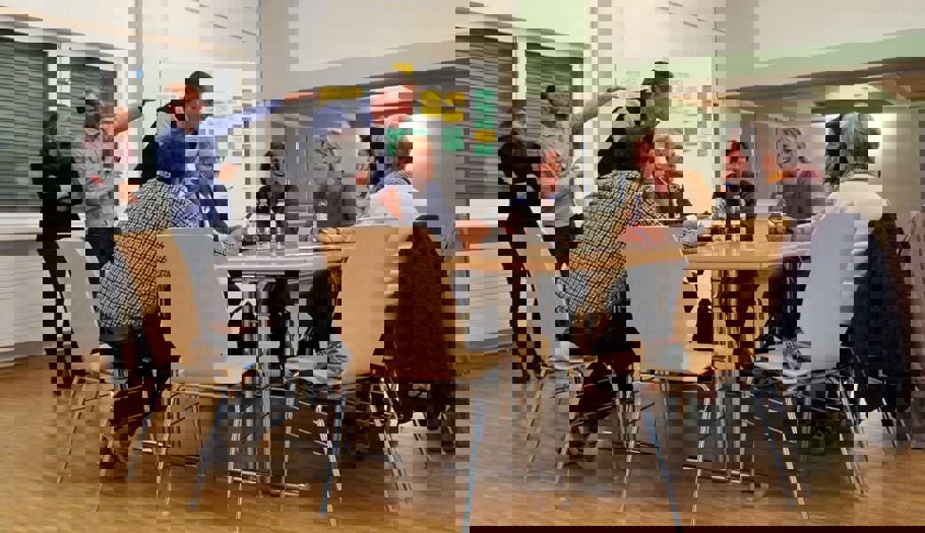  Beim Workshop «Zentrum Drei Könige» wurde rege diskutiert. Rund 30 Personen haben daran teilgenommen. 