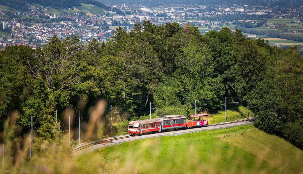 Wenn künftig nicht mehr Fahrgäste die AB-Strecke zwischen Gais und Altstätten nutzen, könnte diese nach 2035 stillgelegt werden. 