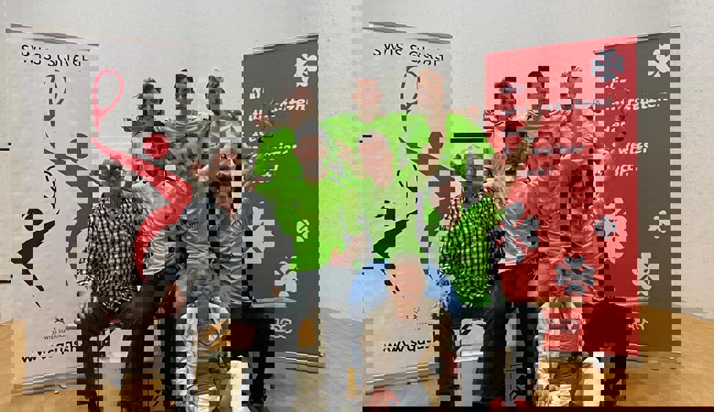 Erneut auf dem Meisterthron: Der Squashclub Grabs wurde zum vierten Mal in fünf Jahren Schweizer Meister.