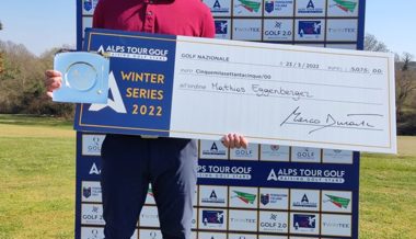Golfer Mathias Eggenberger gewinnt erstmals Turnier auf der Alps Tour