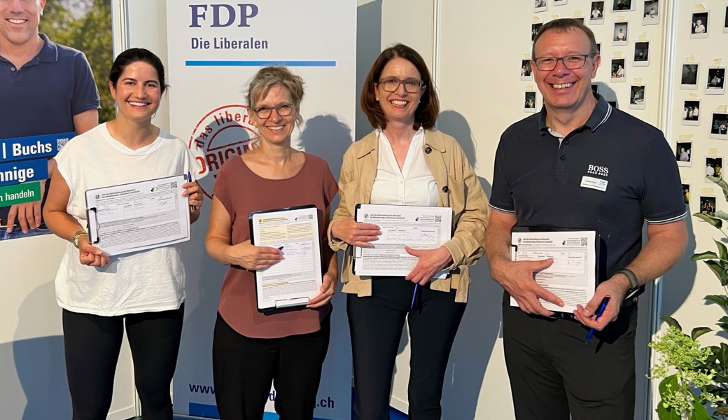 Mit Überzeugung im Einsatz für bessere Inklusion (von links): Lisa Vincenz, Rosmarie Toldo, Susanne Vincenz-Stauffacher und Thomas Toldo. 