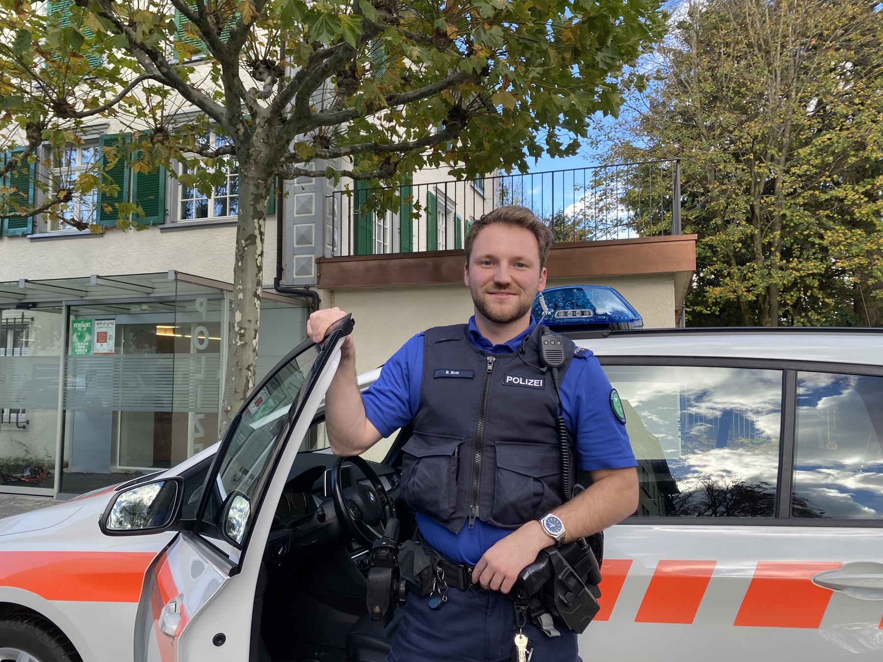 «Ich spüre das Vertrauen der Bevölkerung»: Benjamin Britt über seine Arbeit bei der Kantonspolizei