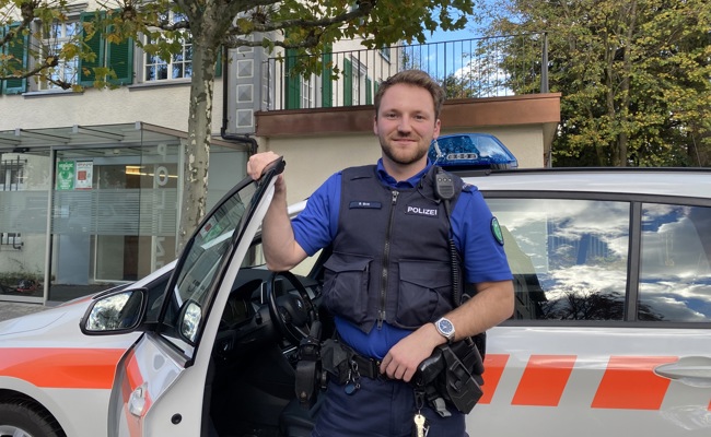«Ich spüre das Vertrauen der Bevölkerung»: Benjamin Britt über seine Arbeit bei der Kantonspolizei