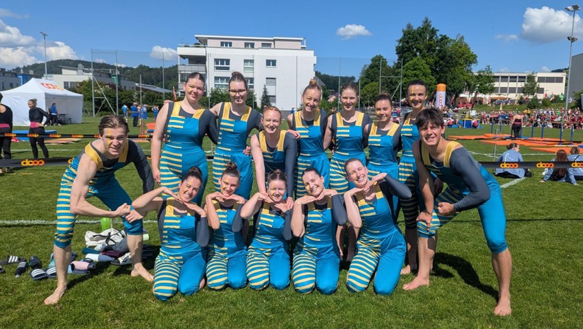 Die Gymnastik der Aktiven erreichte den Final und belegte am Ende Platz vier.