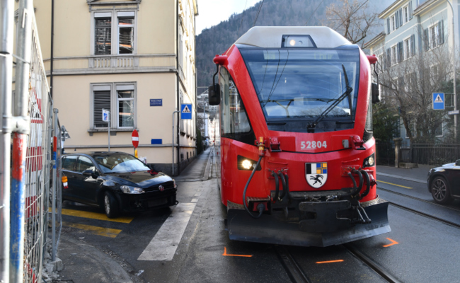 Zusammenstoss mit der Arosabahn