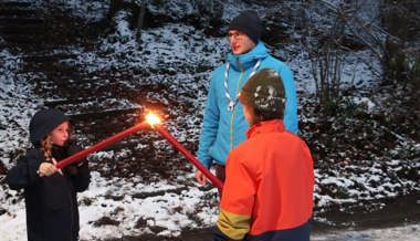 Waldweihnacht der Pfadiabteilung Alvier im Fackelschein