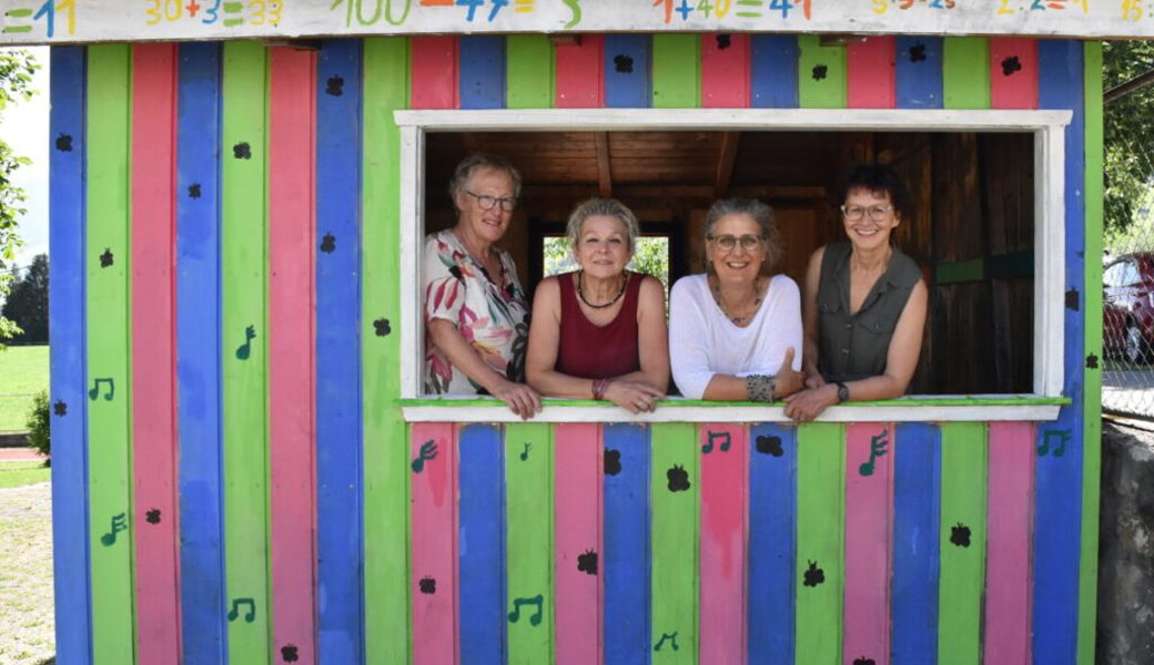  Marlis Reich, Rita Hanselmann, Sabina Dietrich und Eveline Solenthaler verabschieden sich von den Schulen Sennwald und treten ihre Pension an. 