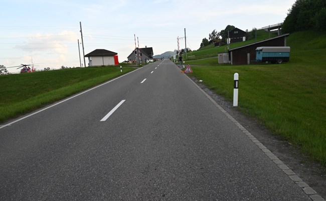 Insekt in den Helm geflogen: Motorradfahrer bei Sturz verletzt