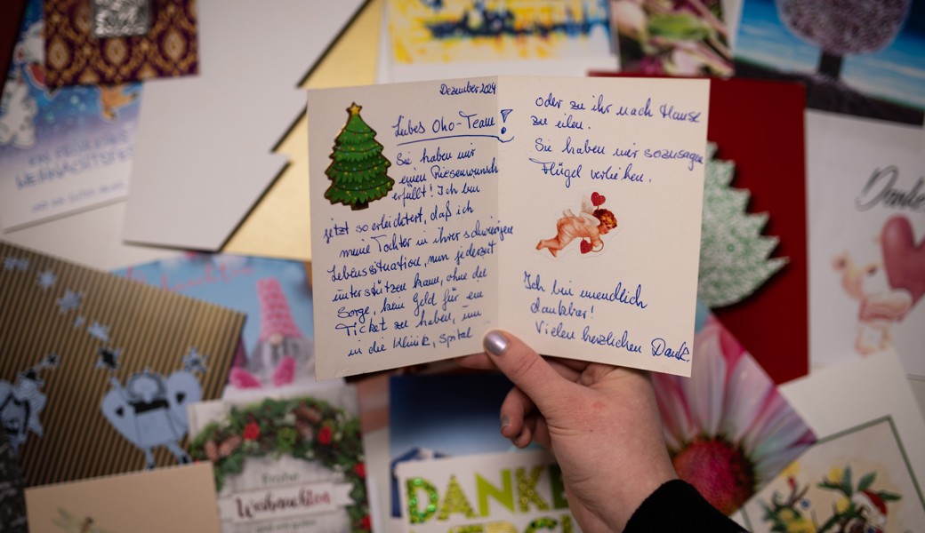 Jedes Jahr erreicht OhO eine Flut von liebevoll geschriebenen Dankeskarten.