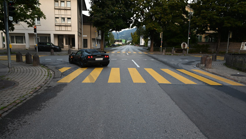 Die Unfallsituation im Kreuzungsbereich.