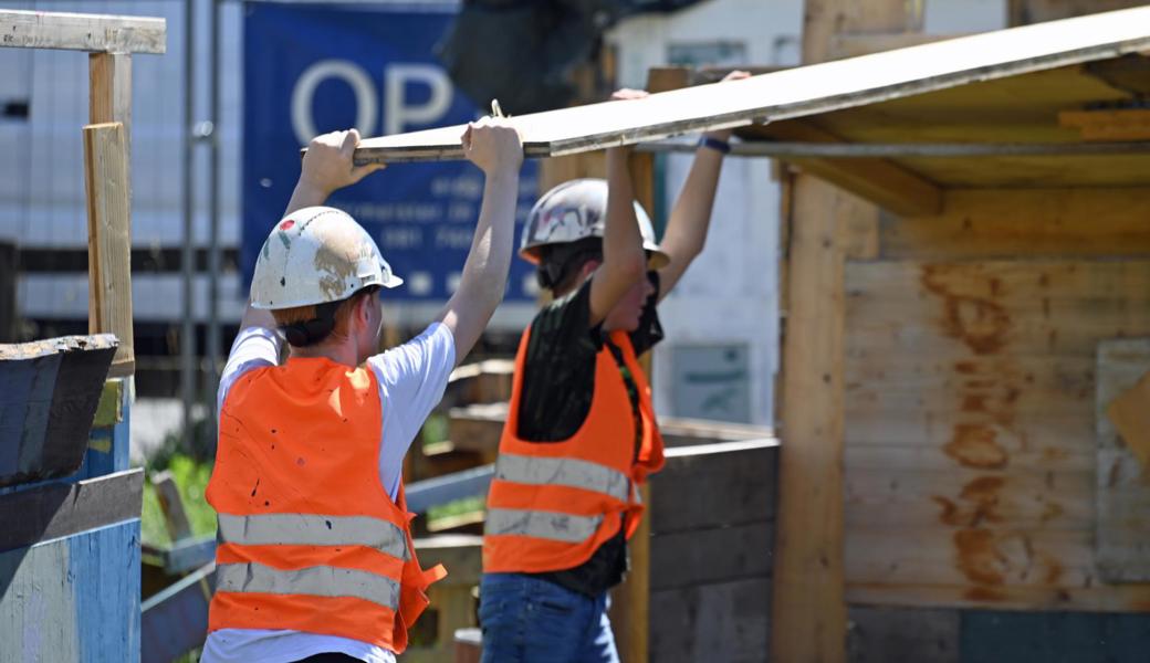 Kühle Köpfe auf dem Bau: So reagiert die Kinderbaustelle auf die Hitze