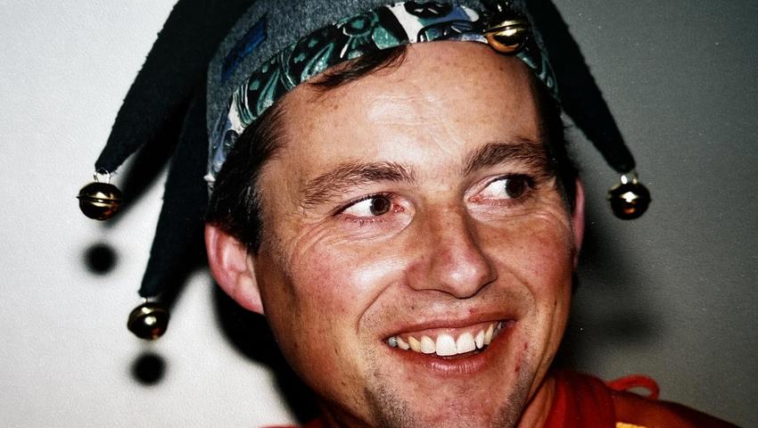 Peter Eggenberger an einem Chlausabend in jungen Jahren.