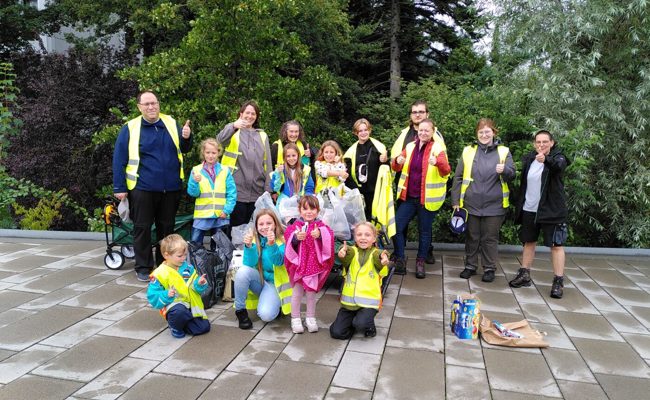 In zwei Stunden über 20 kg Abfall, zwei defekte «Kickis» und ein Smartphone gesammelt