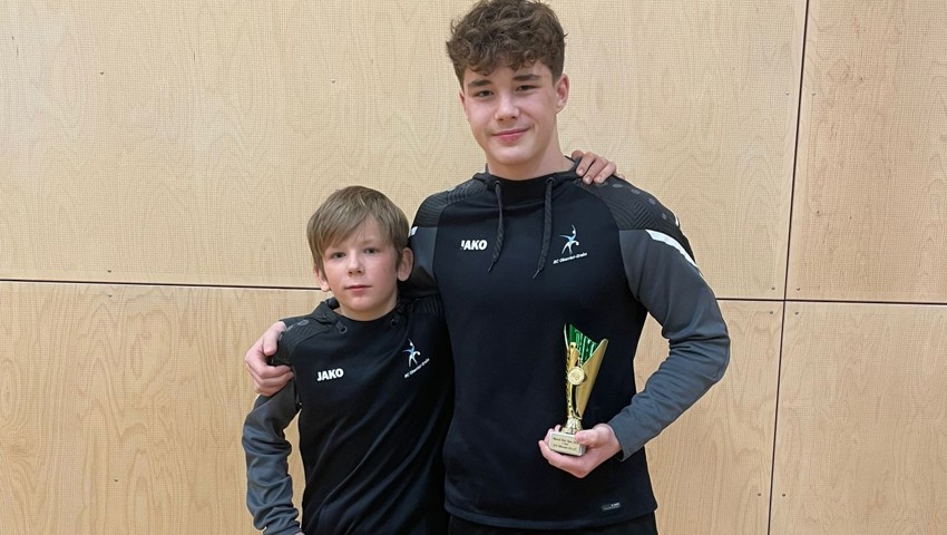 Rico Ritter (links) und Achilleas Lüchinger standen am Sonntag in München auf der Ringermatte.