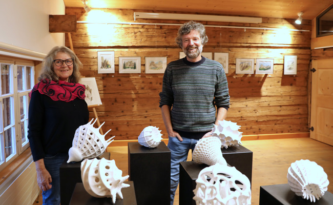 Charlie Chaplin mit Radiolarien vereint