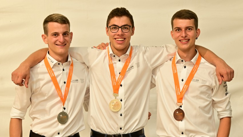 Grosse Freude bei den Medaillengewinnern.