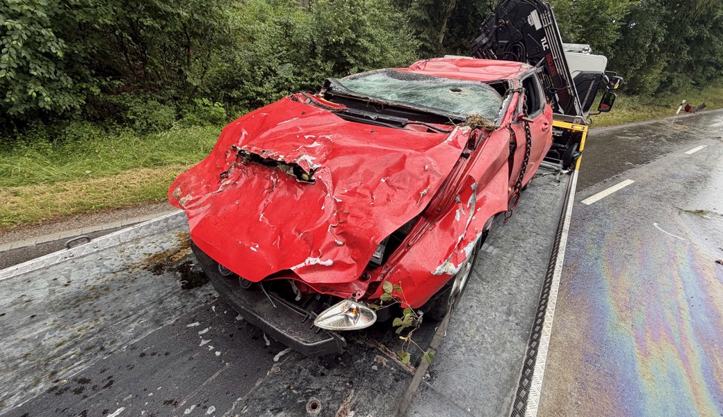 Das Unfallfahrzeug.