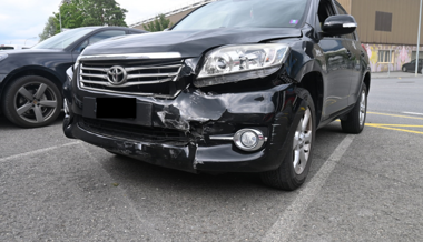 Vollbremsung, Kollision, Unachtsamkeit: Vier Unfälle ereigneten sich am selben Tag