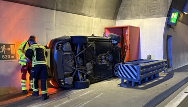 71-Jähriger bei Unfall im Balmenraintunnel eher schwer verletzt
