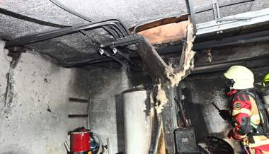 25’000 Franken Schaden nach Brand in Garage