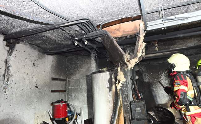25’000 Franken Schaden nach Brand in Garage