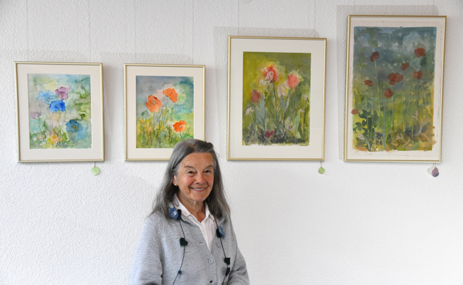 Marianne Rusterholtz will mit Farben etwas ausdrücken