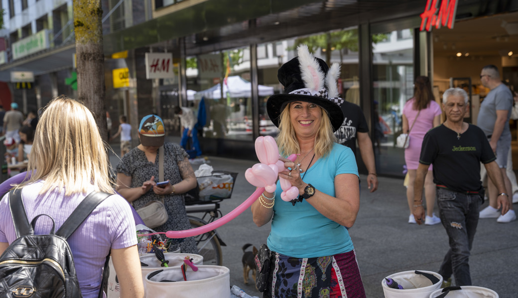 In der Bahnhofstrasse regierten am Samstag die Strassenkünstler.