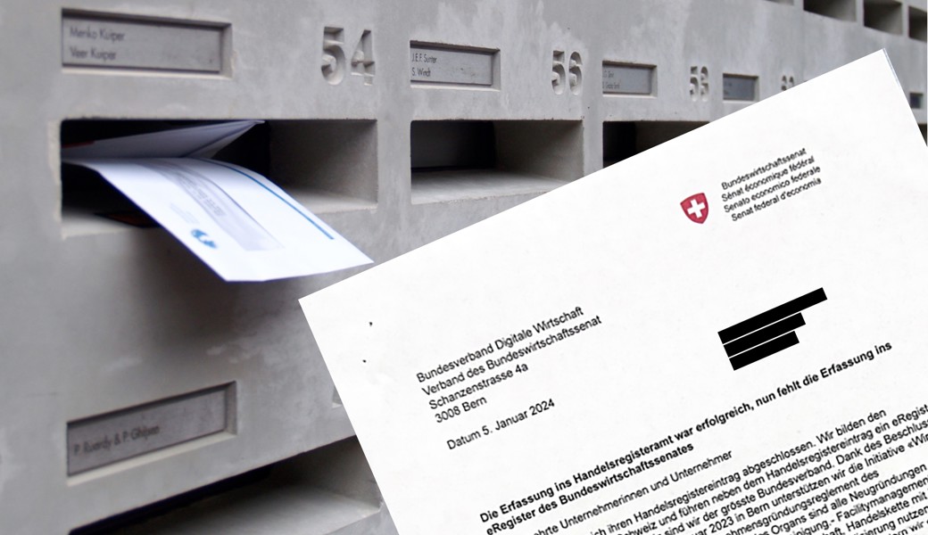 Manch neu gegründete Firma erhielt dicke Post vom «Bundeswirtschaftssenat» – den es nicht gibt.