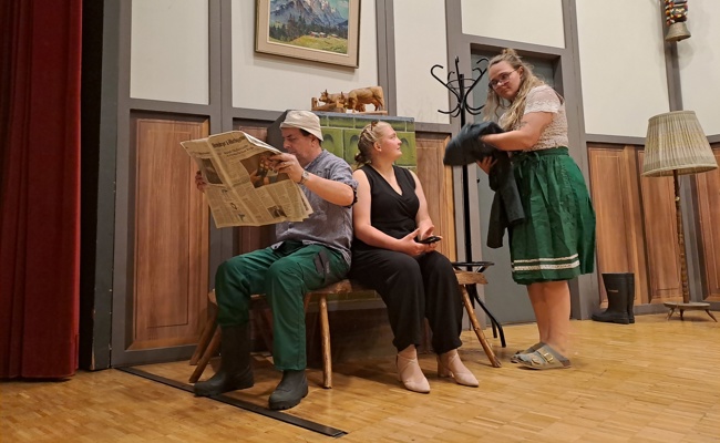 Feinschliff kurz vor der Premiere der Heimatbühne Werdenberg