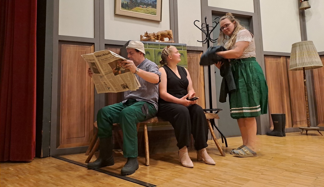 Feinschliff kurz vor der Premiere der Heimatbühne Werdenberg